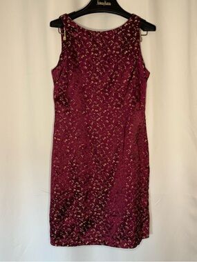 Vibrant Maroon Puddin’ Shop Sheath Dress